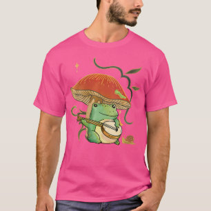 Camiseta Cottagecore Sapo Aestético Banjo Moshroom