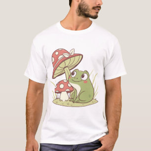 Camiseta Cottagecore Sapo com Chapéu de Cogumelo - Toa Esté