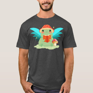 Camiseta Cottagecore Sapo estético Fada Cogumelo Hat Kawa
