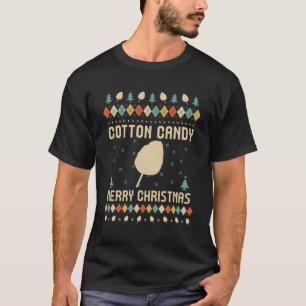 Camiseta Cotton Candy Funny Ugly Sweater Retro Para