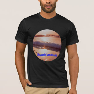 Camiseta Coucher de soleil beauté marine