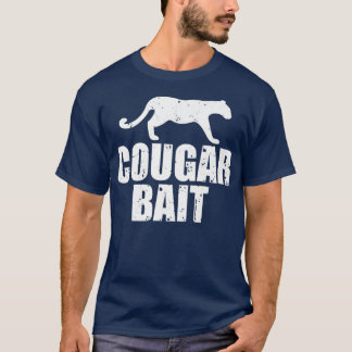 Camiseta Cougar Bait Funny Gift Cougar Caça Pesca