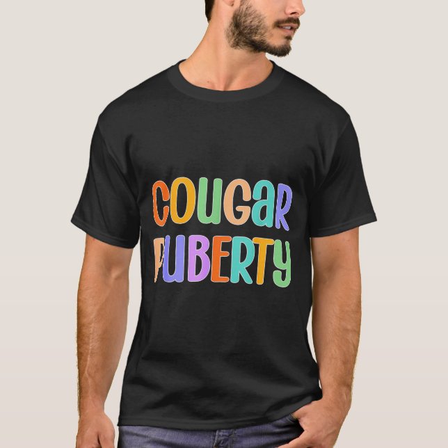 Camiseta Cougar Puberty Midlife Funny Menopause Perimenopau (Frente)