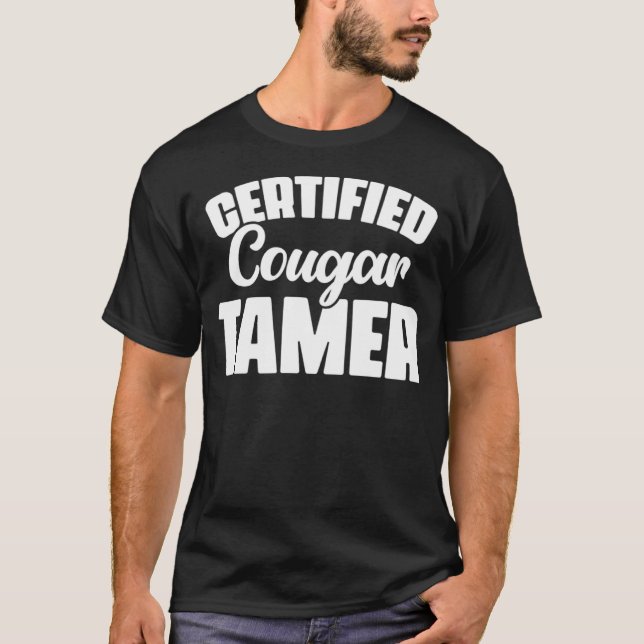 Camiseta Cougar Selvagem de Caça Tamer Caçador de Caça-Caça (Frente)
