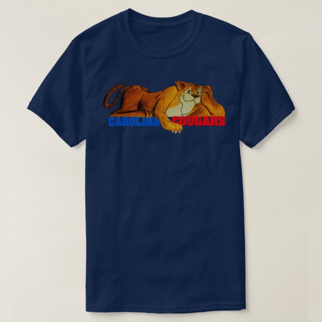 Camiseta Cougars de olina extintos (Frente do Design)