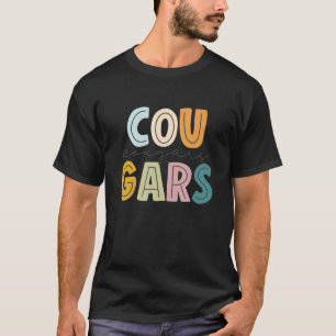 Camiseta Cougars Mascot School Spirit Sports Cheer Team