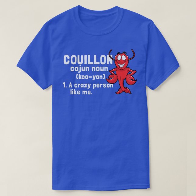 Camiseta Couillon Funny Cajun (Frente do Design)