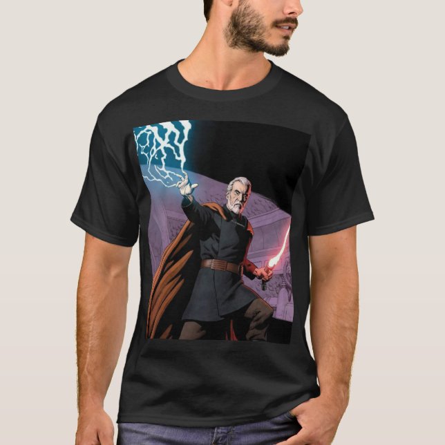 Camiseta Count Dooku – Dark Side Master of Lightning (Frente)