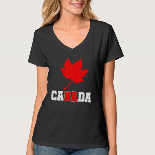 Camiseta Country Canadian Maple Leaf Canada (Frente)