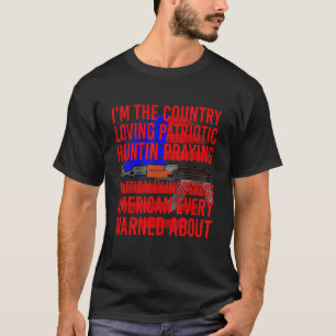 Camiseta Country Loving Patriotic Praying American