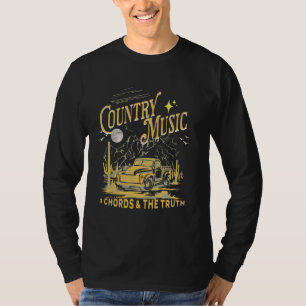 Camiseta Country Music 3 Chords e The Truth