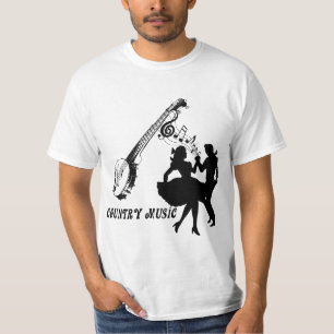 Camiseta Country Music Banjo Dancers Quadrados