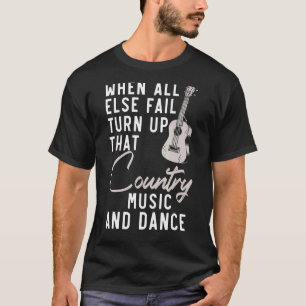 Camiseta Country Music E Dance Musical Western Guitar Pl