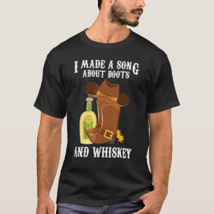 Camiseta Country Music Eu Fiz Uma Música Sobre Boots And Wh