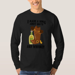 Camiseta Country Music Eu Fiz Uma Música Sobre Boots And Wh