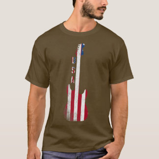 Camiseta Country Music Usa Vintage Guitar American Flag 407