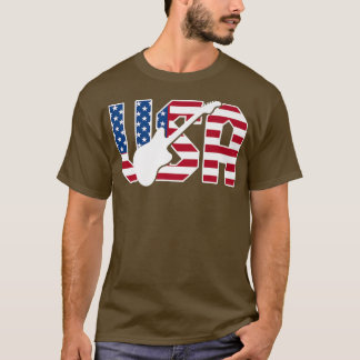 Camiseta Country Music Usa Vintage Guitar American Flag 409