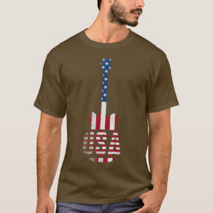 Camiseta Country Music Usa Vintage Guitar American Flag 413