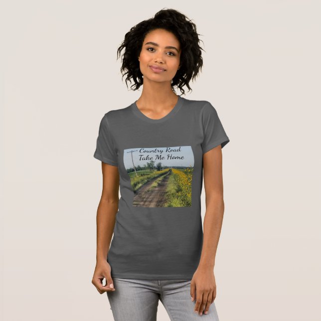 Camiseta Country Road Me Leve Para Casa (Frente Completa)