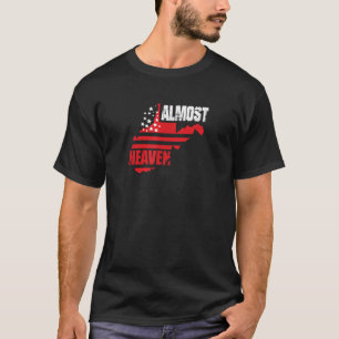 Camiseta Country Roads West Virginia Quase Heaven Tee