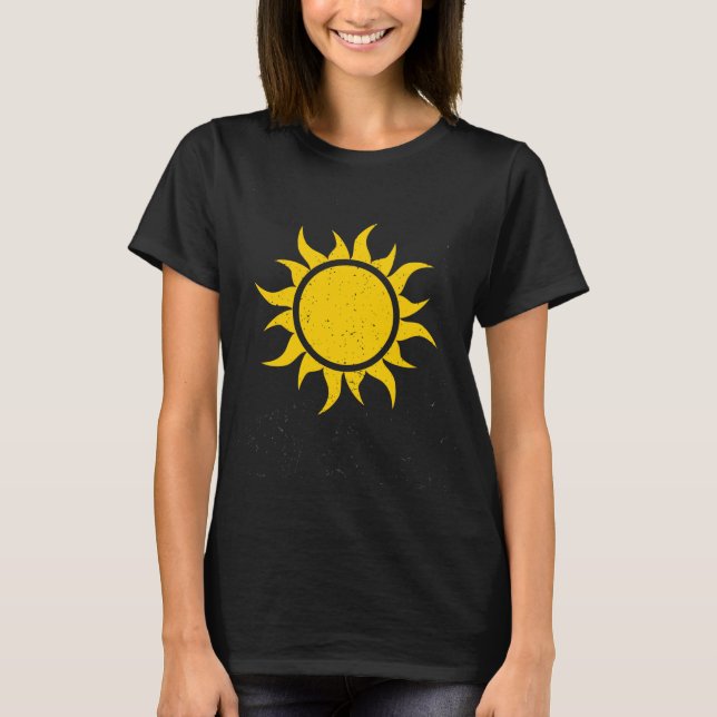 Camiseta Country Sun, bonito, simples (Frente)