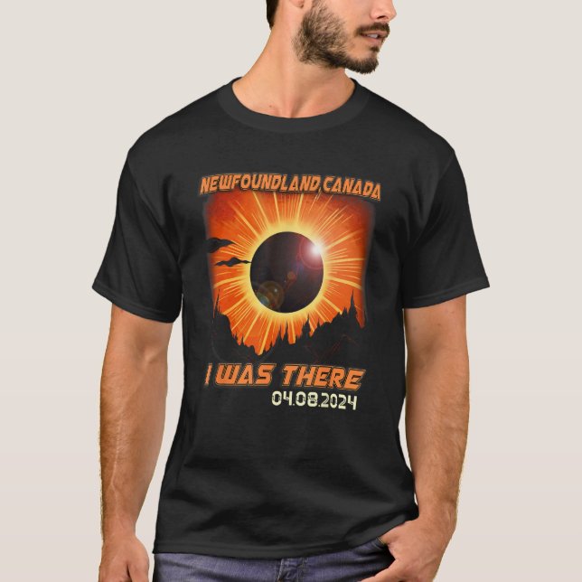 Camiseta Countryside Total Solar Eclipse 2024 Newfoundland  (Frente)