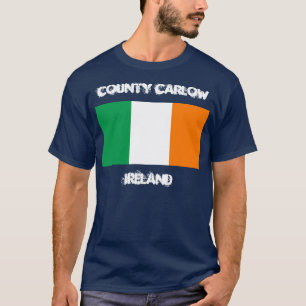 Camiseta County Carlow, Irlanda com bandeira irlandesa