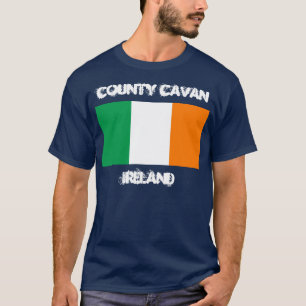 Camiseta County Cavan, Irlanda com bandeira irlandesa