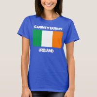 County Dublin, Irlanda com bandeira irlandesa