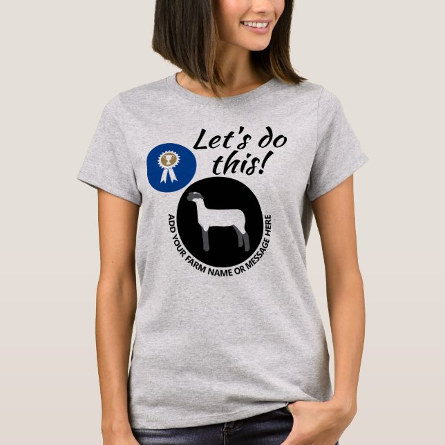 Camiseta County Fair Livcabeças Market Lamb Show (Frente)