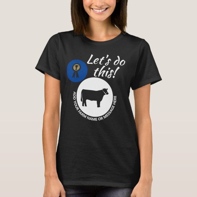 Camiseta County Fair Livcabeças Market Steer Dark (Frente)