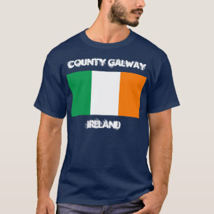 Camiseta County Galway, Irlanda com bandeira irlandesa