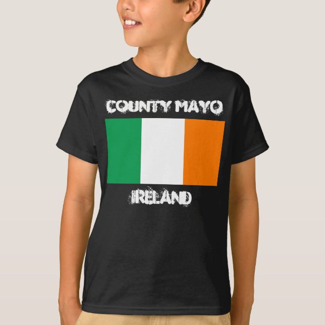 Camiseta County Mayo, Irlanda com crianças irlandesas de ba (Frente)