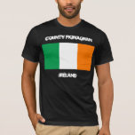 Camiseta County Monaghan, Irlanda com bandeira irlandesa<br><div class="desc">County Monaghan,  Irlanda com bandeira irlandesa</div>