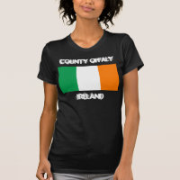 County Offaly, Irlanda com bandeira irlandesa