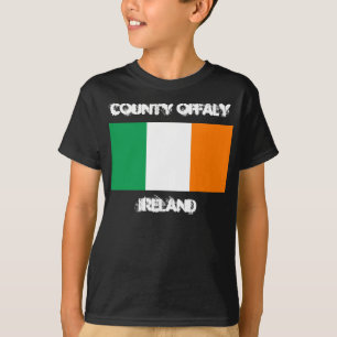 Camiseta County Offaly, Irlanda com bandeira irlandesa