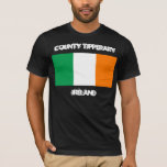 Camiseta County Tipperary, Irlanda com bandeira irlandesa<br><div class="desc">County Tipperary,  Irlanda com bandeira irlandesa</div>