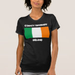 Camiseta County Tipperary, Irlanda com bandeira irlandesa<br><div class="desc">County Tipperary,  Irlanda com bandeira irlandesa</div>