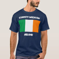 County Wicklow, Irlanda com bandeira irlandesa