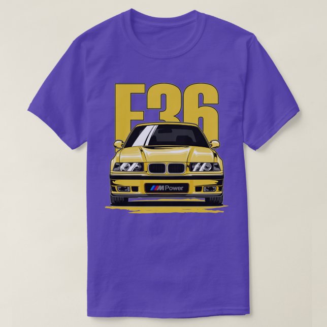 Camiseta Coupe amarelo M3 E36 (Frente do Design)