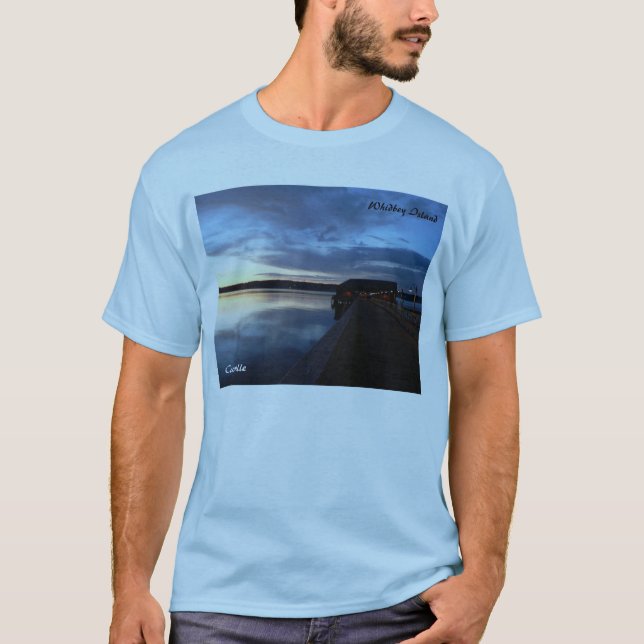 Camiseta Coupeville no por do sol, t-shirt da ilha de (Frente)