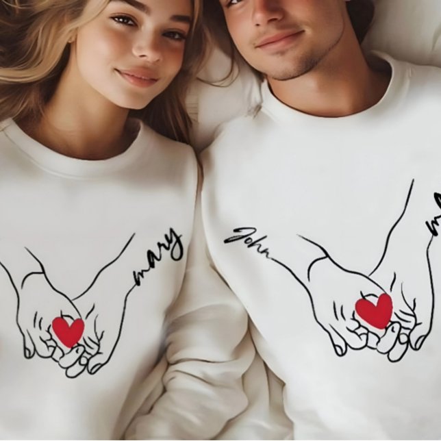 Camiseta Couple Holding Hands Love Women's T-shirt (Criador carregado)