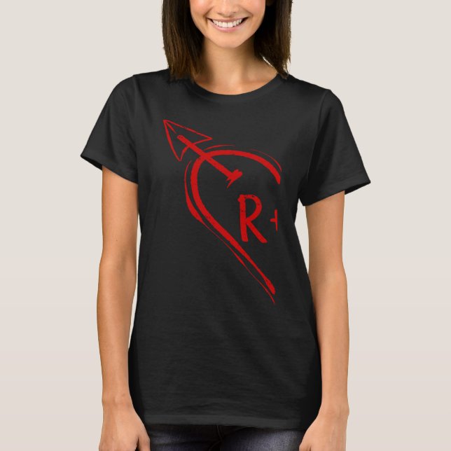 Camiseta Couple Valentine Heart for Her R 2023 Happy Valent (Frente)