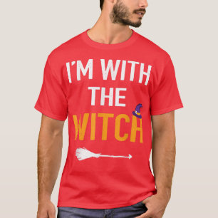 Camiseta Couples Halloween Costume Shirt Men Dad, I'm With