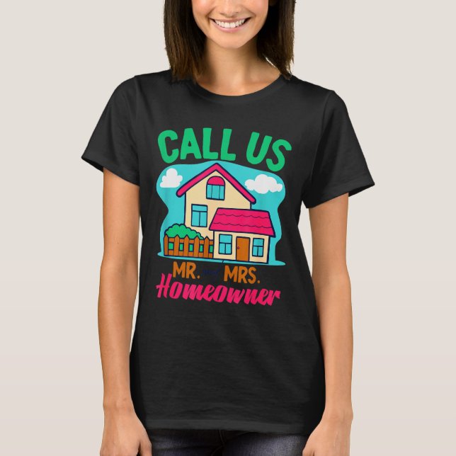 Camiseta Couples Homeowner New Home Owner  (Frente)