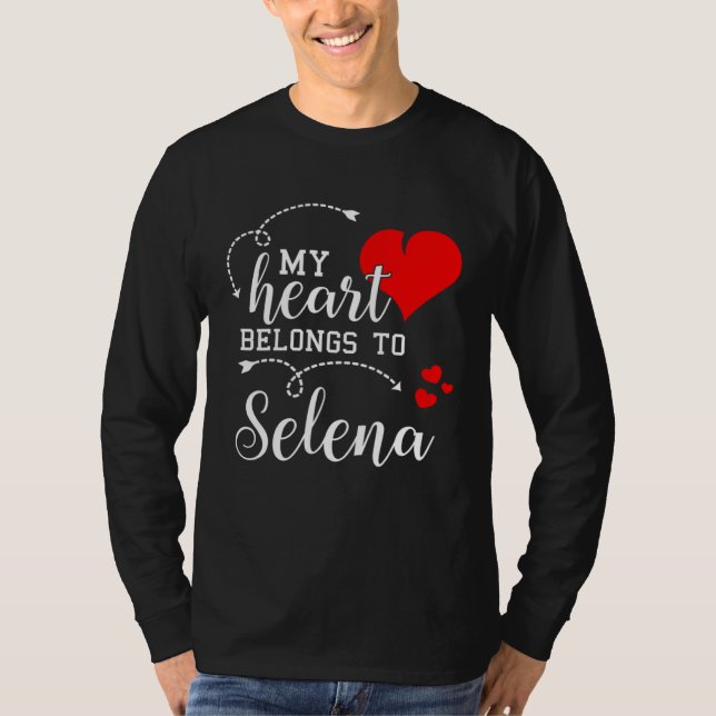 Camiseta Couples Matching  My Heart Belong to Selena  My Lo (Frente)