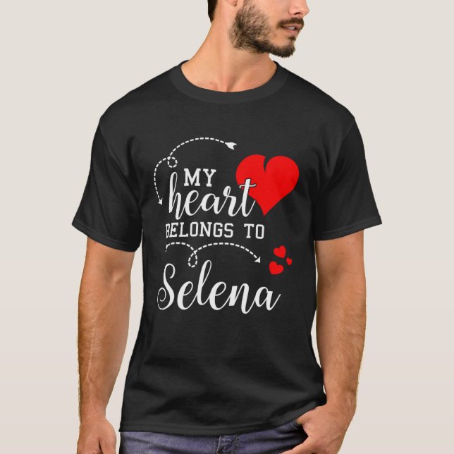 Camiseta Couples Matching  My Heart Belong to Selena  My Lo (Frente)