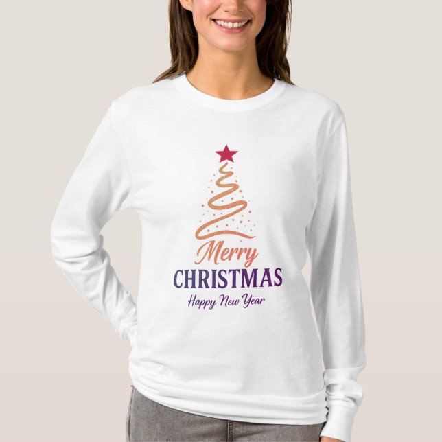 Camiseta Couples Xmas Tee & Merry Xmas Collection (Frente)