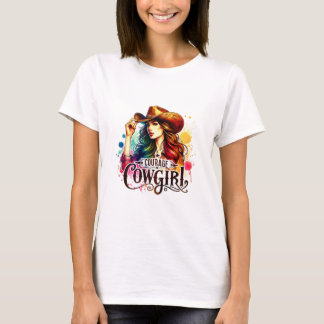 Camiseta ✨"Courage Cowgirl" Confident Cowgirl Shirt