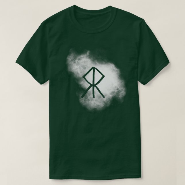 Camiseta Courage Rune viking (Frente do Design)